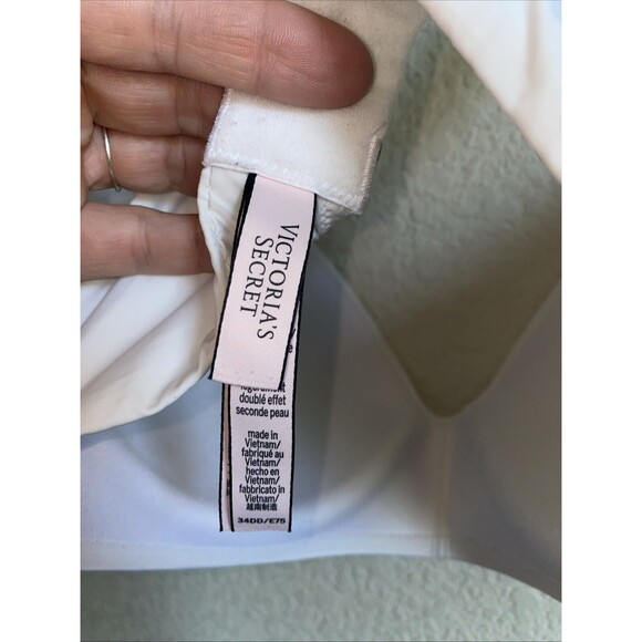 Victoria Secret Wear Everywhere Lightly Lined Wireless TShirt Bra White 34DD - Picture 9 of 11